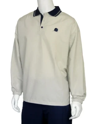ADULTS ULTRA LIGHTWEIGHT POLO LONG SLEEVE BONE