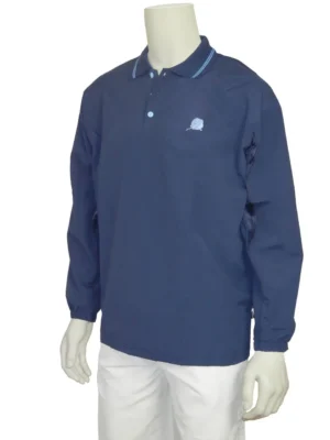 ADULTS ULTRA LIGHTWEIGHT POLO LONG SLEEVE NAVY