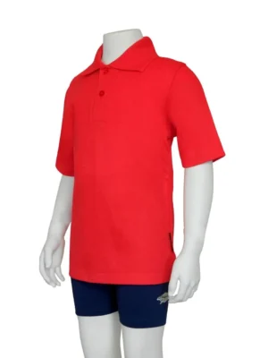 JUNIOR POLO SHIRT SHORT SLEEVE RED