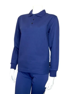 POLO SHIRT LONG SLEEVE NAVY