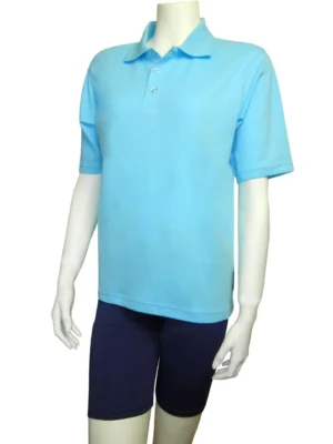 POLO SHIRT SHORT SLEEVE ICE BLUE