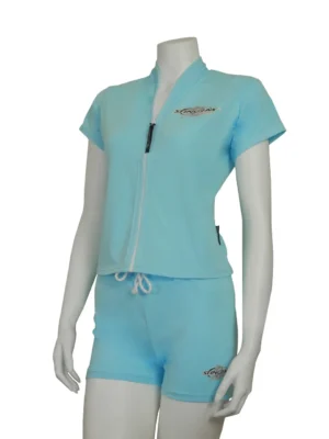 JACKET SHORT SLEEVE AQUA