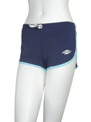 SURF SHORTS NAVY WITH AQUA BINDING