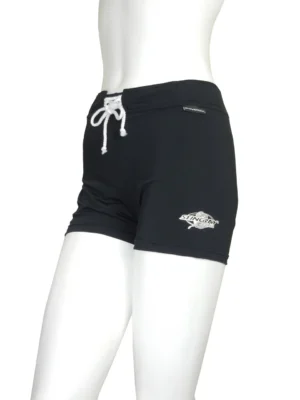 FRONT LACE SHORT BLACK