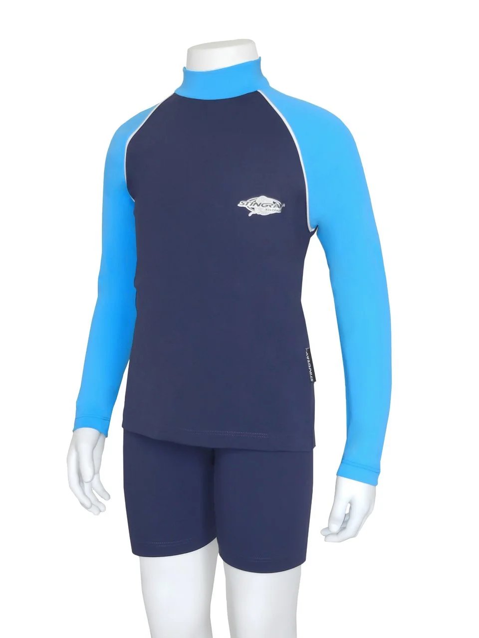 KIDS RASH SHIRT LONG SLEEVE NAVY AZURE