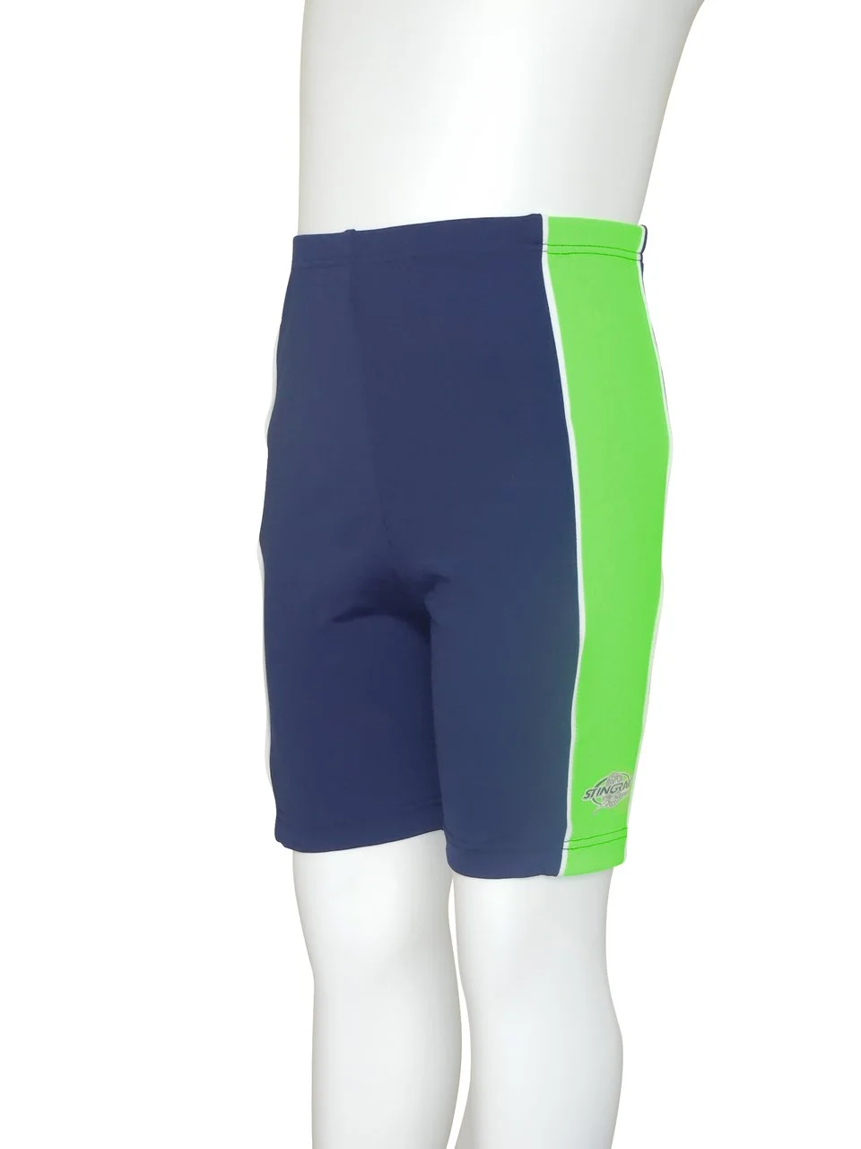KIDS SWIM SHORTS NAVY LIME