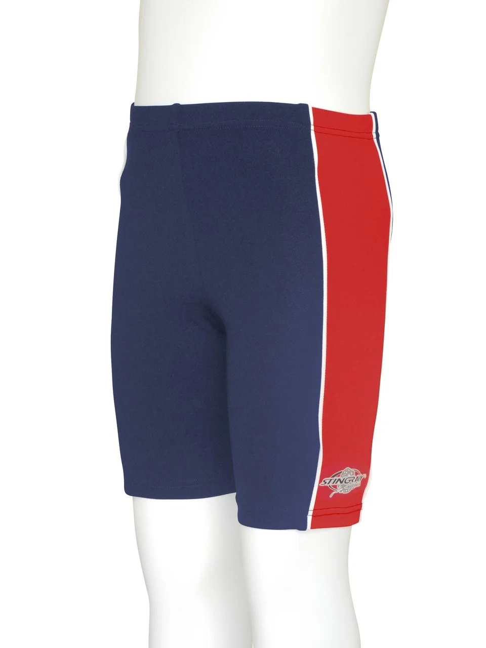 KIDS SWIM SHORTS NAVY RED