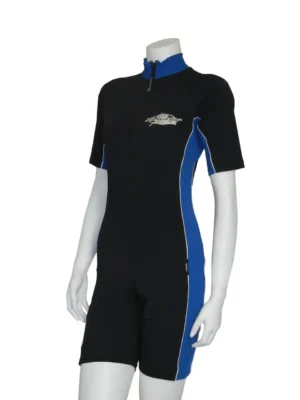 RAYSUIT SHORT SLEEVE BLACK OCEAN BLUE