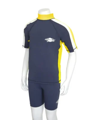 YOUTH RASH SHIRT SHORT SLEEVE NAVY WHITE CITRONELLA
