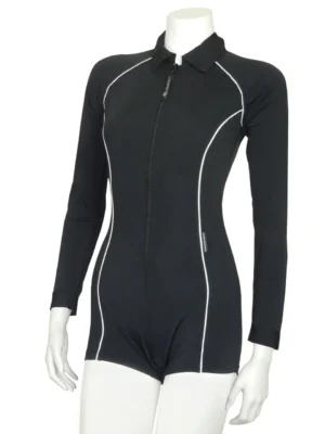 BOYLEG SUIT LONG SLEEVE BLACK