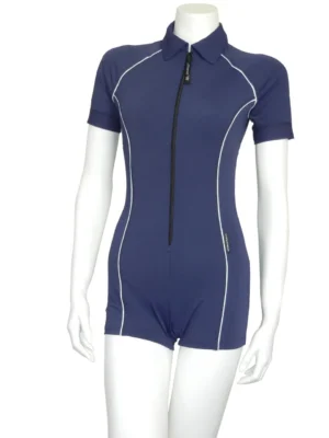 BOYLEG SUIT SHORT SLEEVE NAVY