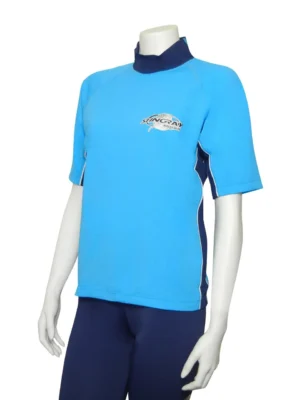 RASH SHIRT SHORT SLEEVE AZURE NAVY