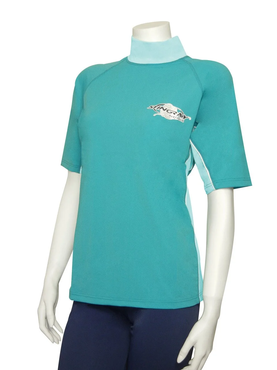 RASH SHIRT SHORT SLEEVE JADE AQUA