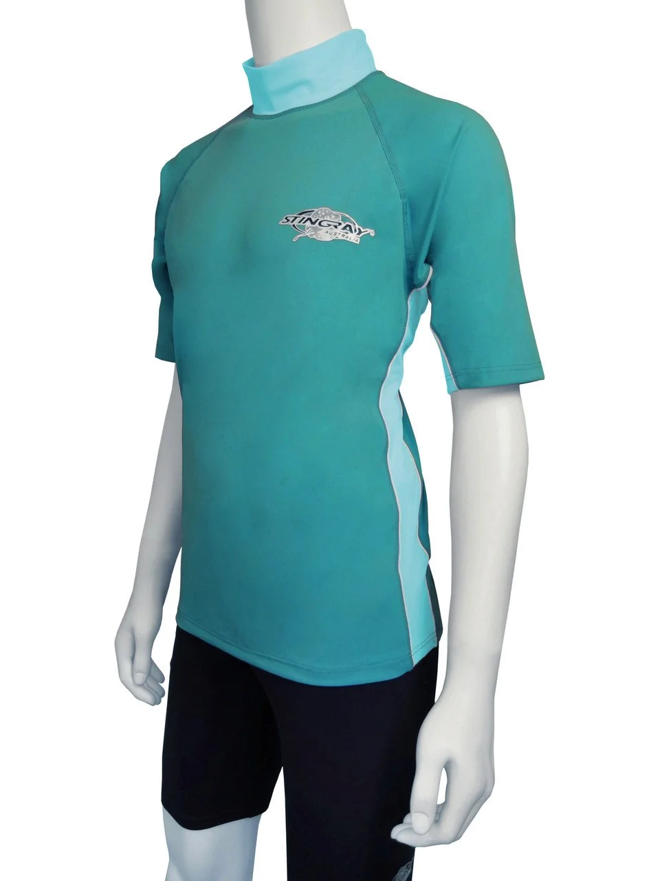 RASH SHIRT SHORT SLEEVE JADE AQUA - Image 2