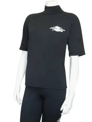 RASH SHIRT SHORT SLEEVE BLACK
