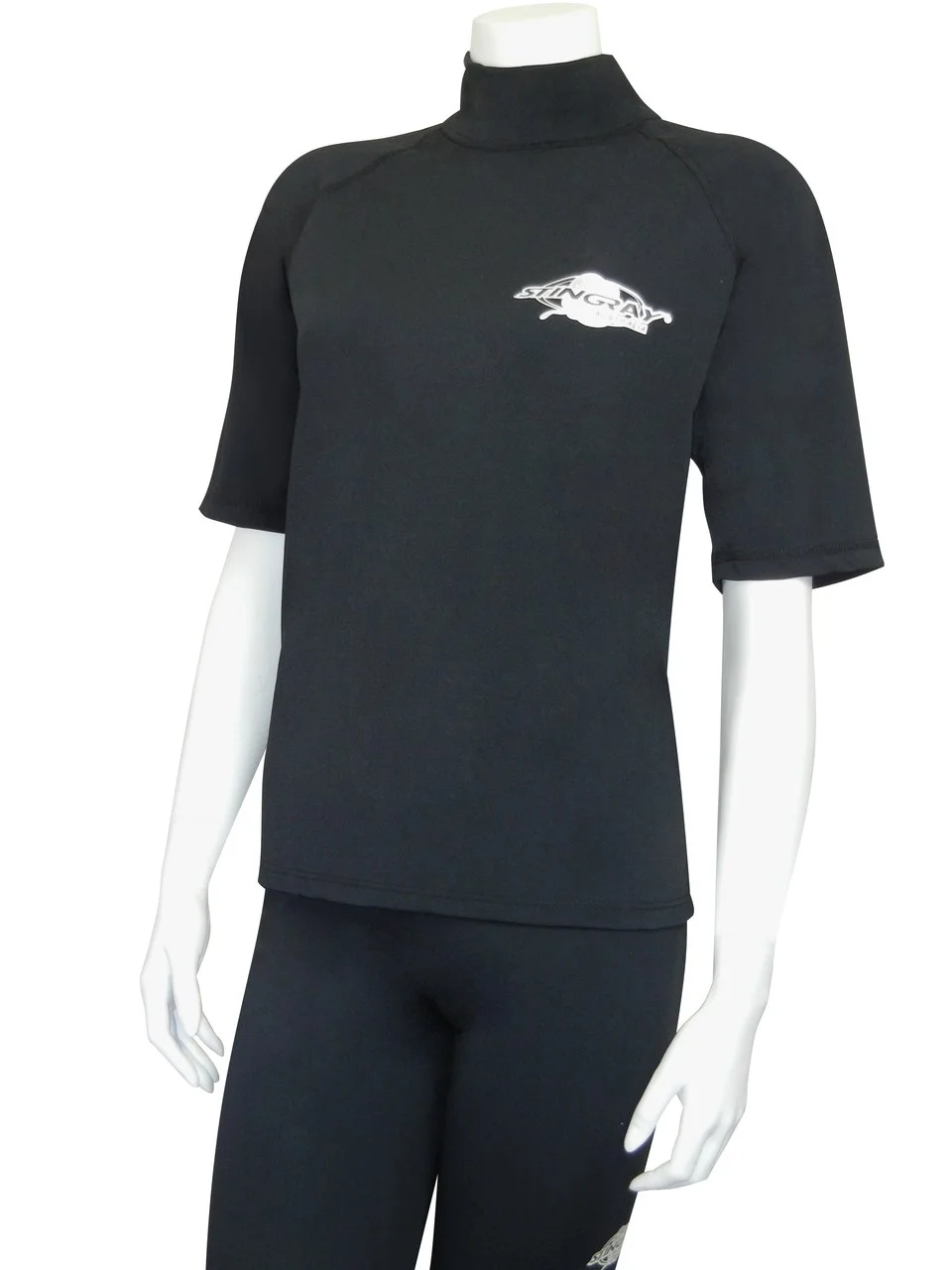RASH SHIRT SHORT SLEEVE BLACK
