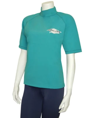 RASH SHIRT SHORT SLEEVE TOPAZ