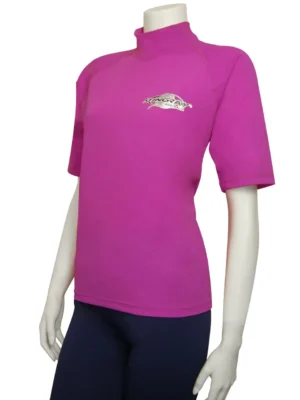 RASH SHIRT SHORT SLEEVE VIOLET