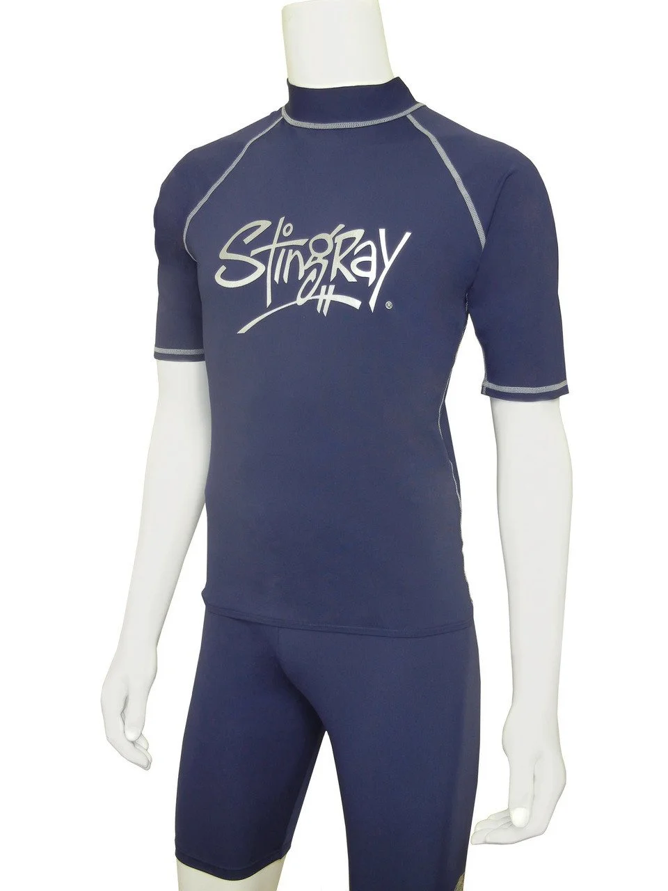 RASH SHIRT SPORTS STYLE SHORT SLEEVE NAVY - Image 2
