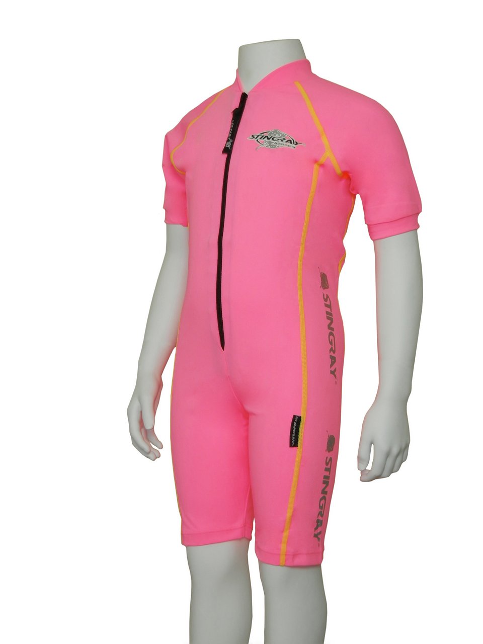 Kids Raysuit Short Sleeve Sports Style Pink