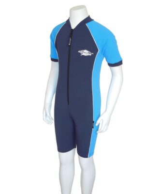 KIDS RAY SUIT SHORT SLEEVE NAVY AZURE