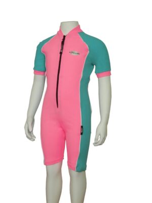 KIDS RAY SUIT SHORT SLEEVE PINK TOPAZ