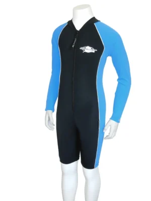 YOUTH RAYSUIT LONG SLEEVE BLACK AZURE