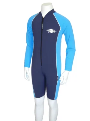 YOUTH RAYSUIT LONG SLEEVE NAVY AZURE