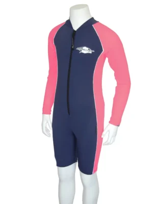YOUTH RAYSUIT LONG SLEEVE NAVY PINK